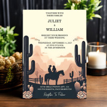 Wüste Rodeo Retro Pferd Rustikale Western Hochzeit