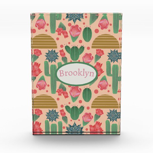 Wüste Rosa Kinderzimmer Decor-Baby Gi Fotoblock (Vorderseite)