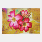 Wüste Rose Blume auf Sandküchen Handtücher (Horizontal)