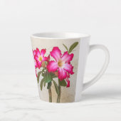 Wüste Rose Blume Latte Tasse (Rechts)