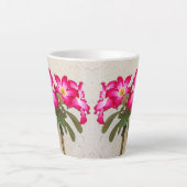 Wüste Rose Blume Latte Tasse (Vorderseite)