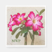 Wüste Rose Blume Paper Napkin Serviette (Vorderseite)
