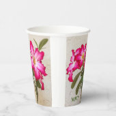 Wüste Rose Blume Papiertasse Pappbecher (Rechts)