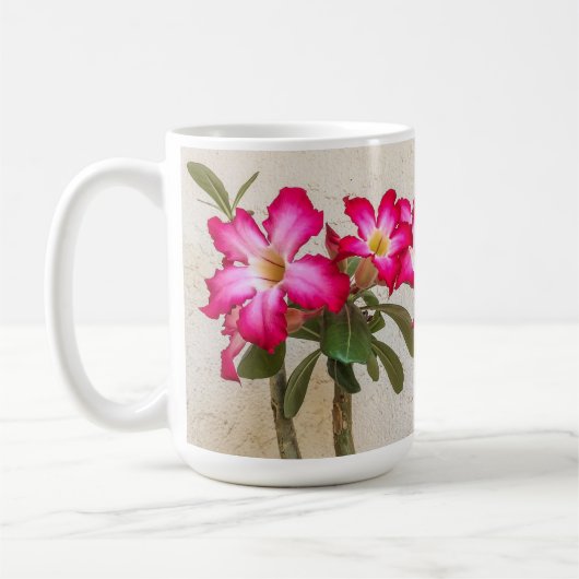 Wüste Rose Blume Tasse (Links)