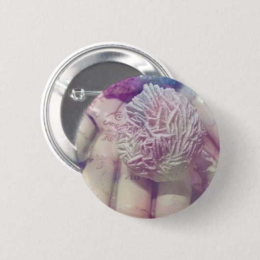 Wüste-Rose Button (Vorne & Hinten)