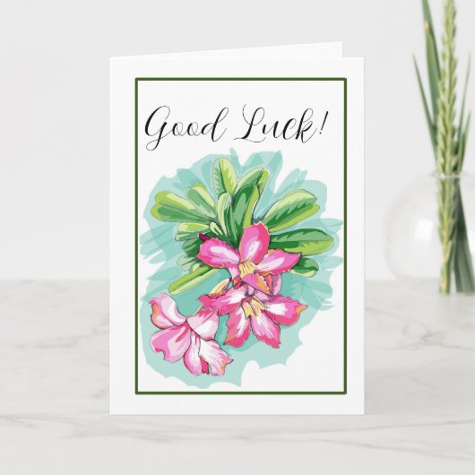 Wüste-Rose Dankeskarte (Vorderseite)