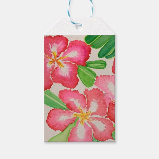 Wüste-Rose Geschenkanhänger (Vorderseite)