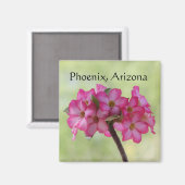 Wüste Rose in rosa Phoenix, AZ Magnet (Vorderseite/Rückseite)