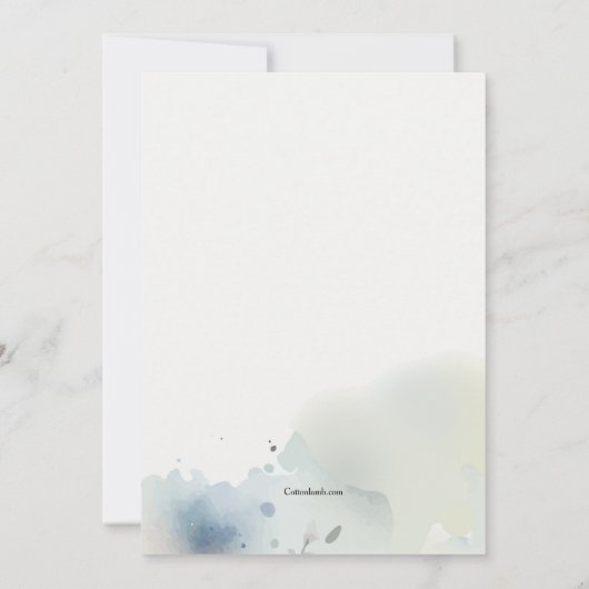 Wüste Rose Name Day Card Einladung (Rückseite)