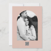 Wüste Rose Pink & Green Blumengrün Hochzeit Einladung (Rückseite)