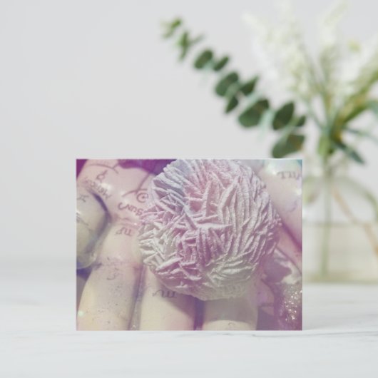 Wüste-Rose Postkarte (Stehend Vorderseite)