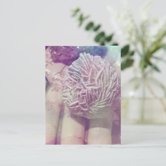 Wüste-Rose Postkarte (Stehend Vorderseite)