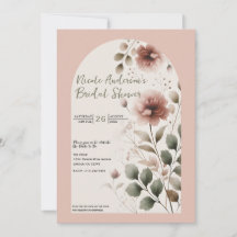 Wüste Rose Rosa und grünes Brautparty