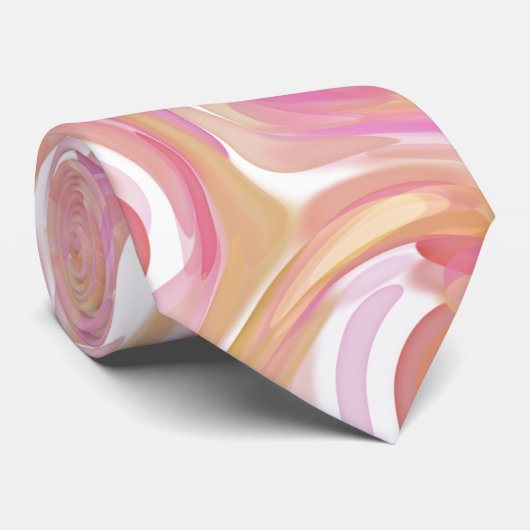 Wüste Rose Swirl Necktie Krawatte (Gerollt)