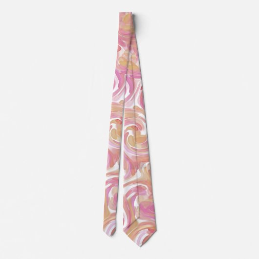 Wüste Rose Swirl Necktie Krawatte (Rückseite)