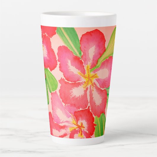 Wüste Rose Wasserfarbe Milchtasse (Vorderseite)