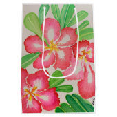 Wüste Rose Wasserfarbe Mittlere Geschenktüte (Rückseite)