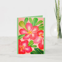 Wüste Rose Wasserfarbenleere Begrüßung Karte