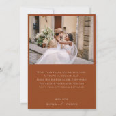 Wüste | Rust Flat Foto Danke Karte (Rückseite)