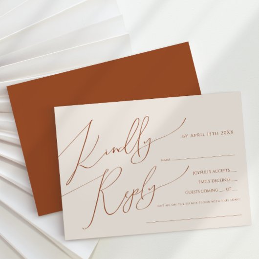 Wüste | Rust Song Request RSVP Card Karte