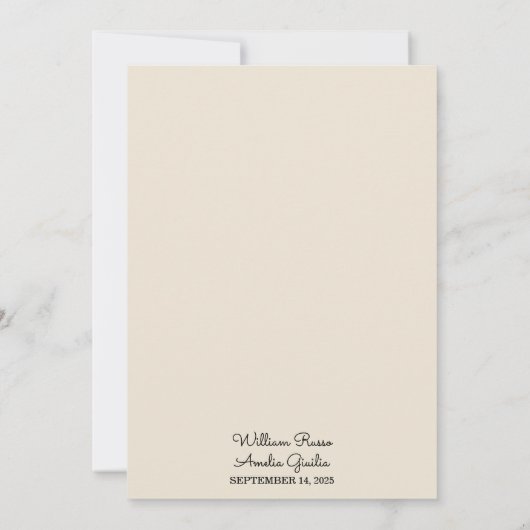 Wüste Rustic Boho Autumn Ombre Brown Wedding Einladung (Rückseite)