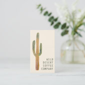 Wüste Saguaro Cactus Watercolor Einzigartiges Eleg Visitenkarte (Stehend Vorderseite)