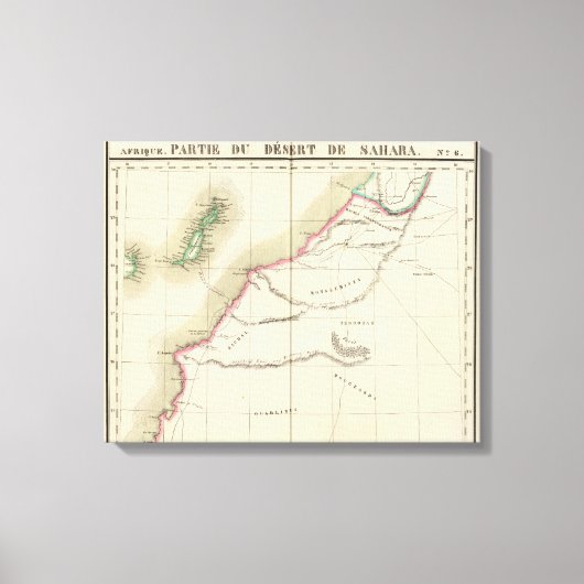 Wüste Sahara, Afrika 6 Leinwanddruck (Vorderseite)
