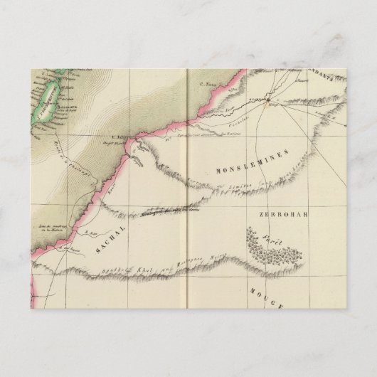 Wüste Sahara, Afrika 6 Postkarte (Vorderseite)