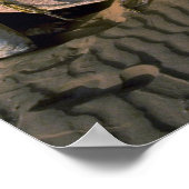 Wüste Sahara in der Nähe von Merzouga, Marokko Poster (Ecke)