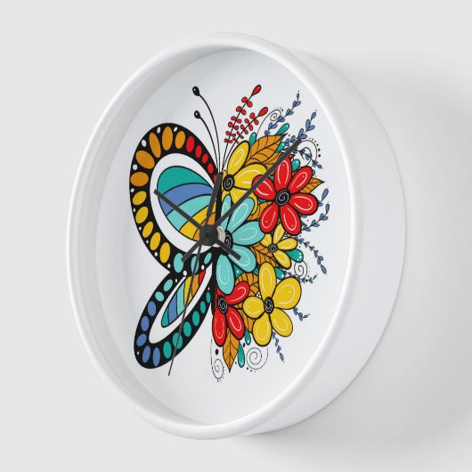 Wüste-Schmetterling-Blume-Uhr Uhr (Winkel)