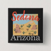 Wüste Sedona Arizona Button (Vorderseite)
