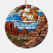 Wüste Sedona Arizona Keramik Ornament (Hinten)