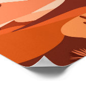 Wüste Serenity Cactus Sunset Vibes Poster (Ecke)