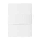 Wüste Sienna Minimalistisch Wedding Einladungsbanderole (Rückseitenbeispiel)