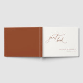 Wüste Sienna Moderne Minimalistische Hochzeit Gästebuch (Voll)