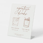 Wüste Sienna Signature Drinks Sockelschild (Vorderseite)