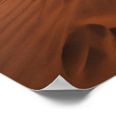 Wüste Solitude - Goldene Dünen bei Sonnenuntergang Poster (Ecke)