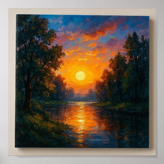 Wüste Sonnenuntergang Dankbarkeit - Minimalistisch Poster (Vorne)