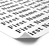 Wüste Sonnenuntergang glänzende Wasserfarbe Hochze Poster (Ecke)