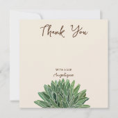 Wüste Succulent Danke Karte (Vorderseite)