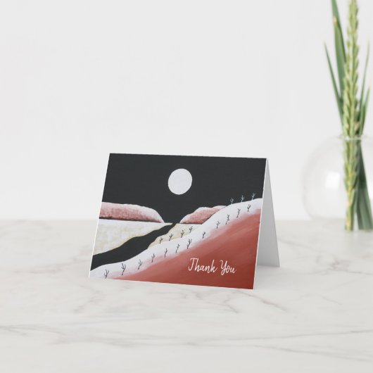 Wüste Südwest Kaktus Danke Karte (Vorderseite)