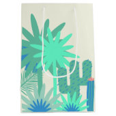 Wüste Südwest Personalisierte Geschenktasche Mittlere Geschenktüte (Rückseite)