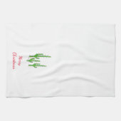 Wüste Südwest Saguaro Kactus Christmas Trees Geschirrtuch (Horizontal)