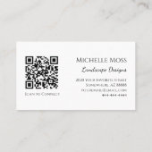 Wüste Südwest Sukkulent Prickly Pear Cactus Visitenkarte (Rückseite)