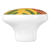 Wüste Südwesten Folk Art Arizona Keramikknauf (Seitenansicht)