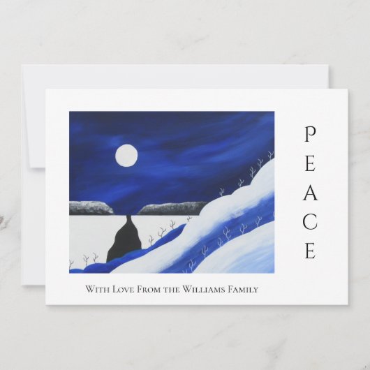 Wüste Südwesten Folk Art Weihnachten Frieden (Vorderseite)