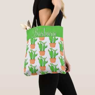 Wüste Sukkulent Cactus floral Personalisiert Tasche