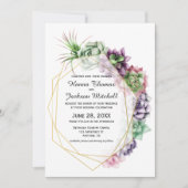 Wüste Sukkulente Einladung zur Hochzeit (Vorderseite)