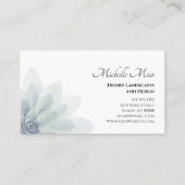 Wüste Sukkulente Visitenkarte (Vorderseite)