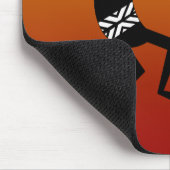 Wüste Sunet Kokopelli Südwest Orange Mousepad (Ecke)